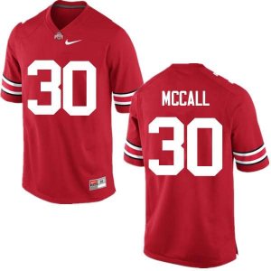 NCAA Ohio State Buckeyes Men's #30 Demario McCall Red Nike Football College Jersey DKH7345QZ